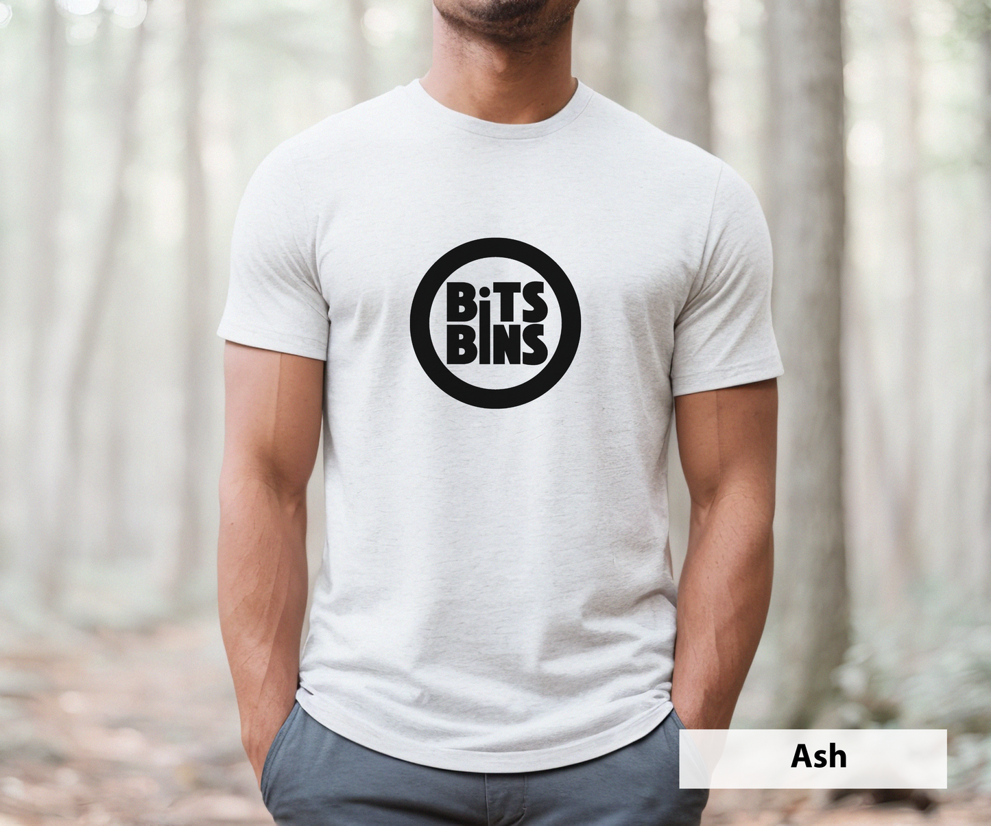 BitsBins Logo Black _ Adult Unisex T-Shirt