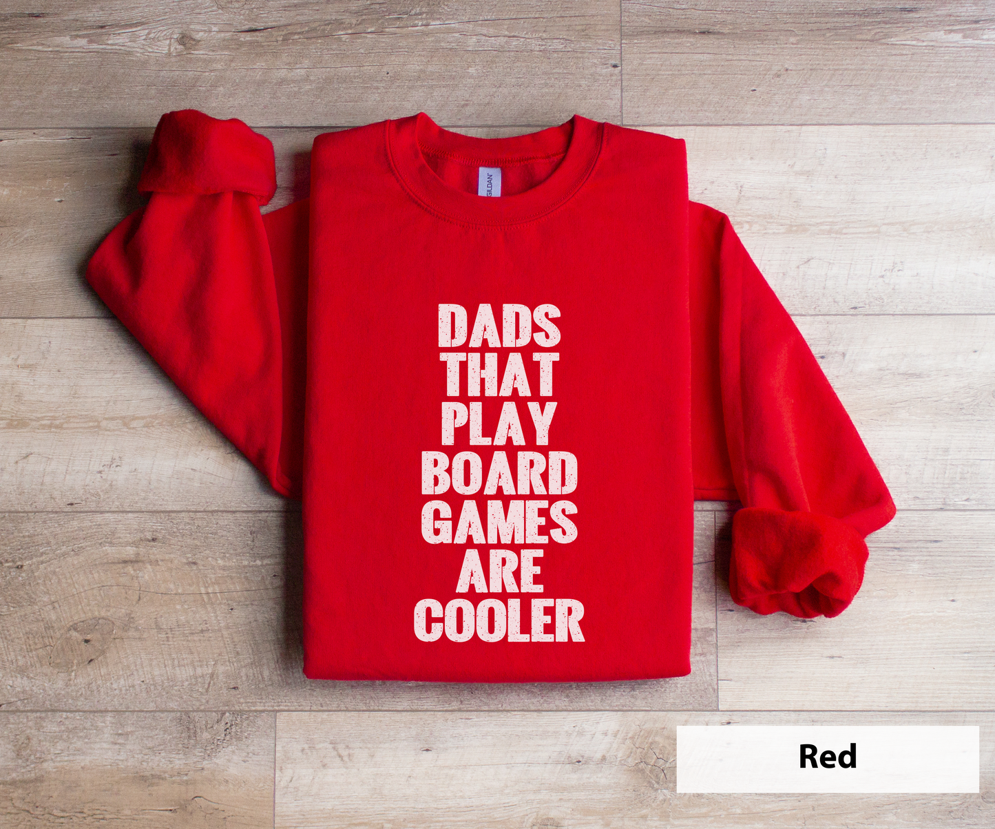 Dads That Play Board Games Are Cooler _ Adult Unisex Crewneck Sweatshirt