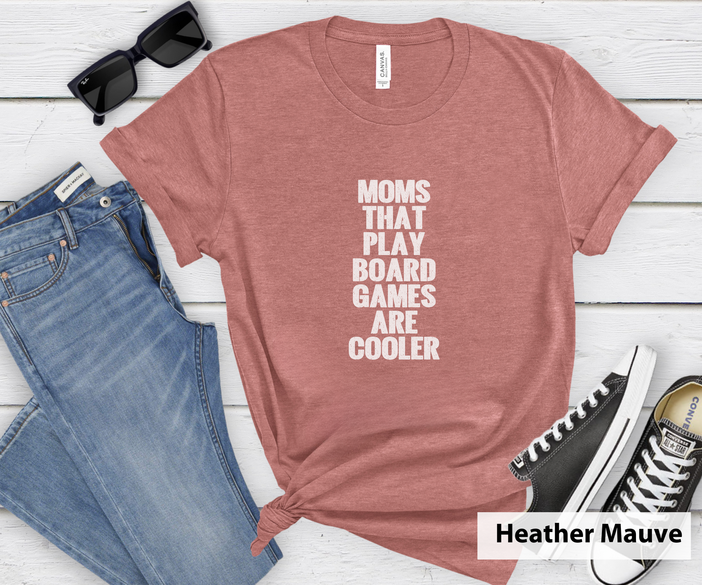 Moms That Play Board Games Are Cooler_ Adult Unisex T-Shirt