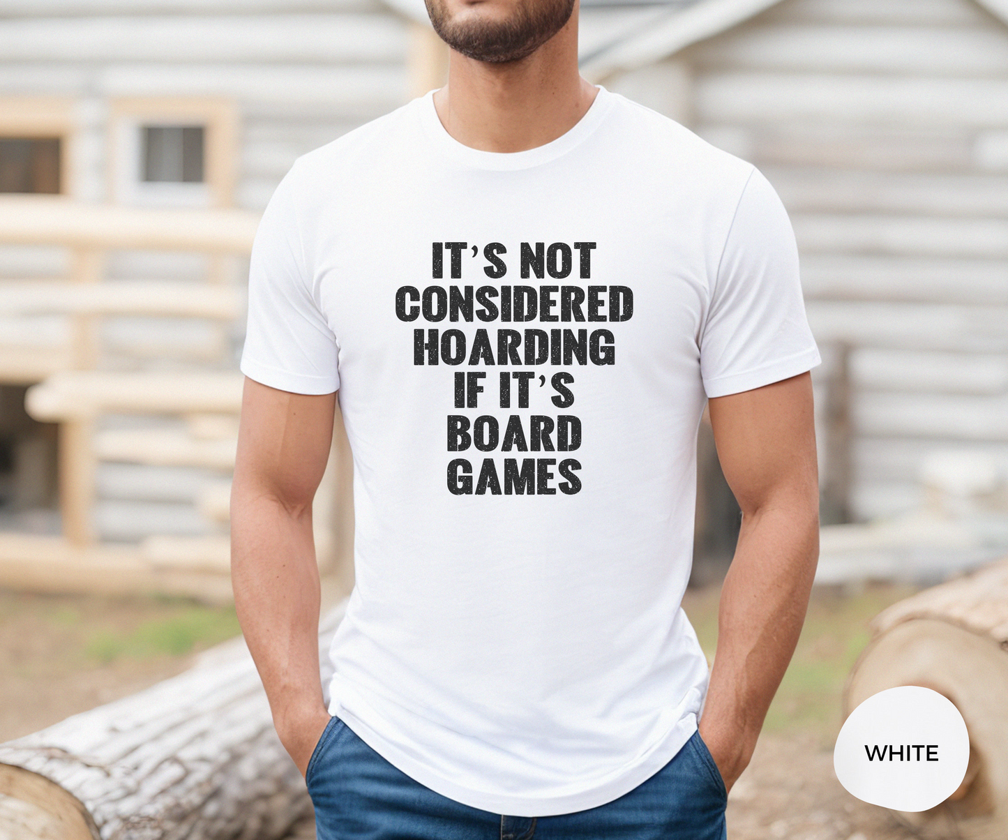 It's Not Considered Hoarding If It's Board Games _ Adult Unisex T-Shirt