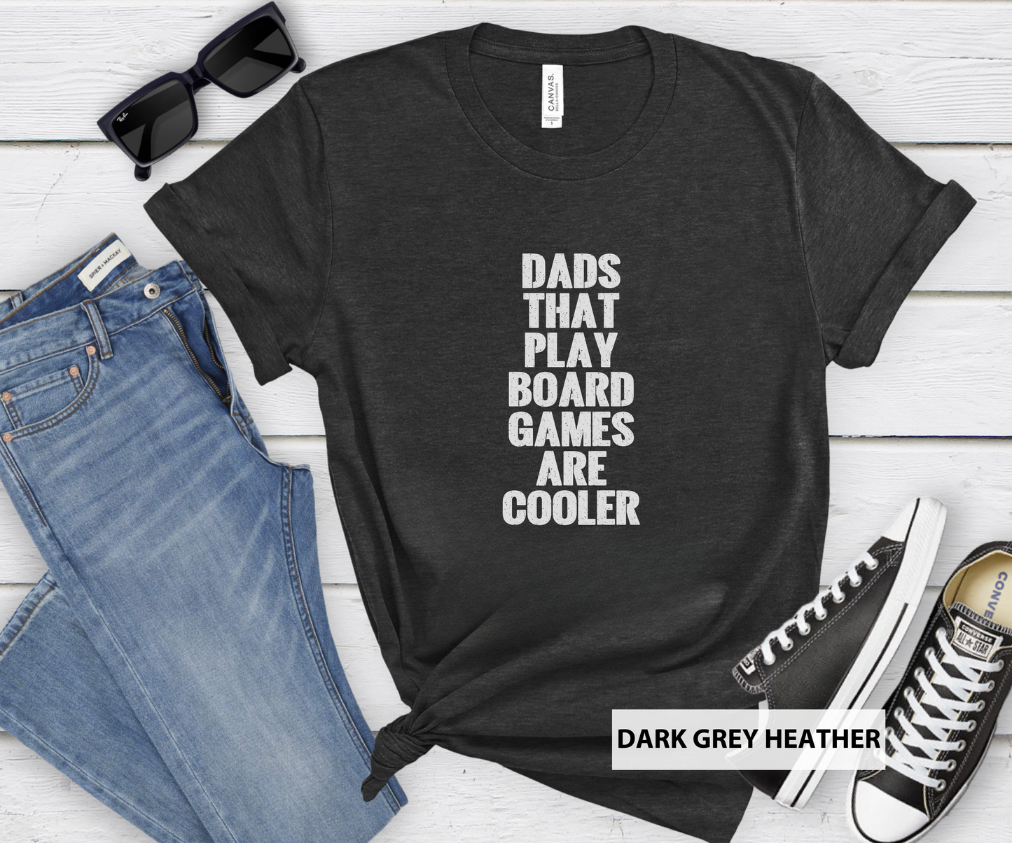 Dads That Play Board Games Are Cooler_ Adult Unisex T-Shirt