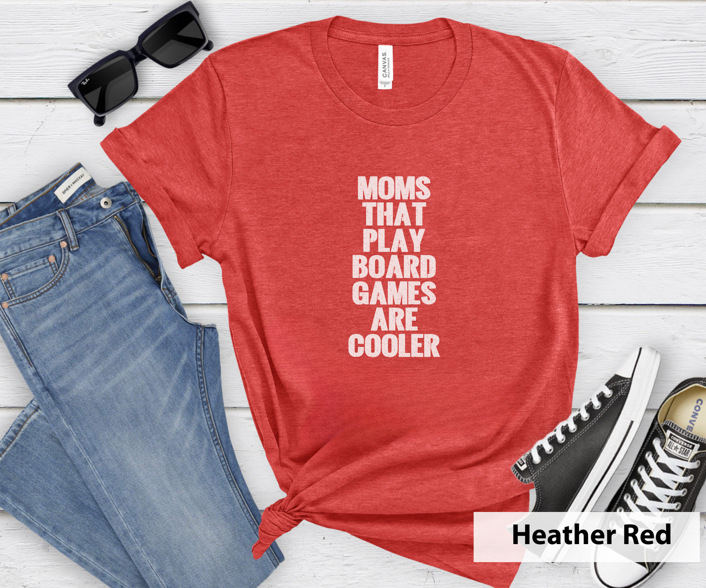 Moms That Play Board Games Are Cooler_ Adult Unisex T-Shirt