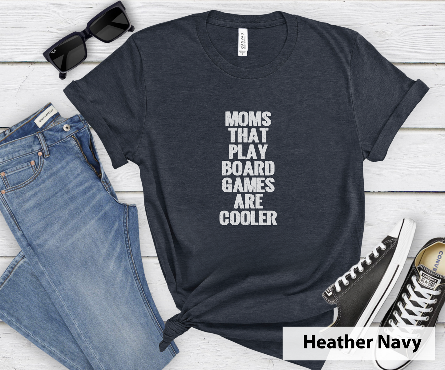 Moms That Play Board Games Are Cooler_ Adult Unisex T-Shirt