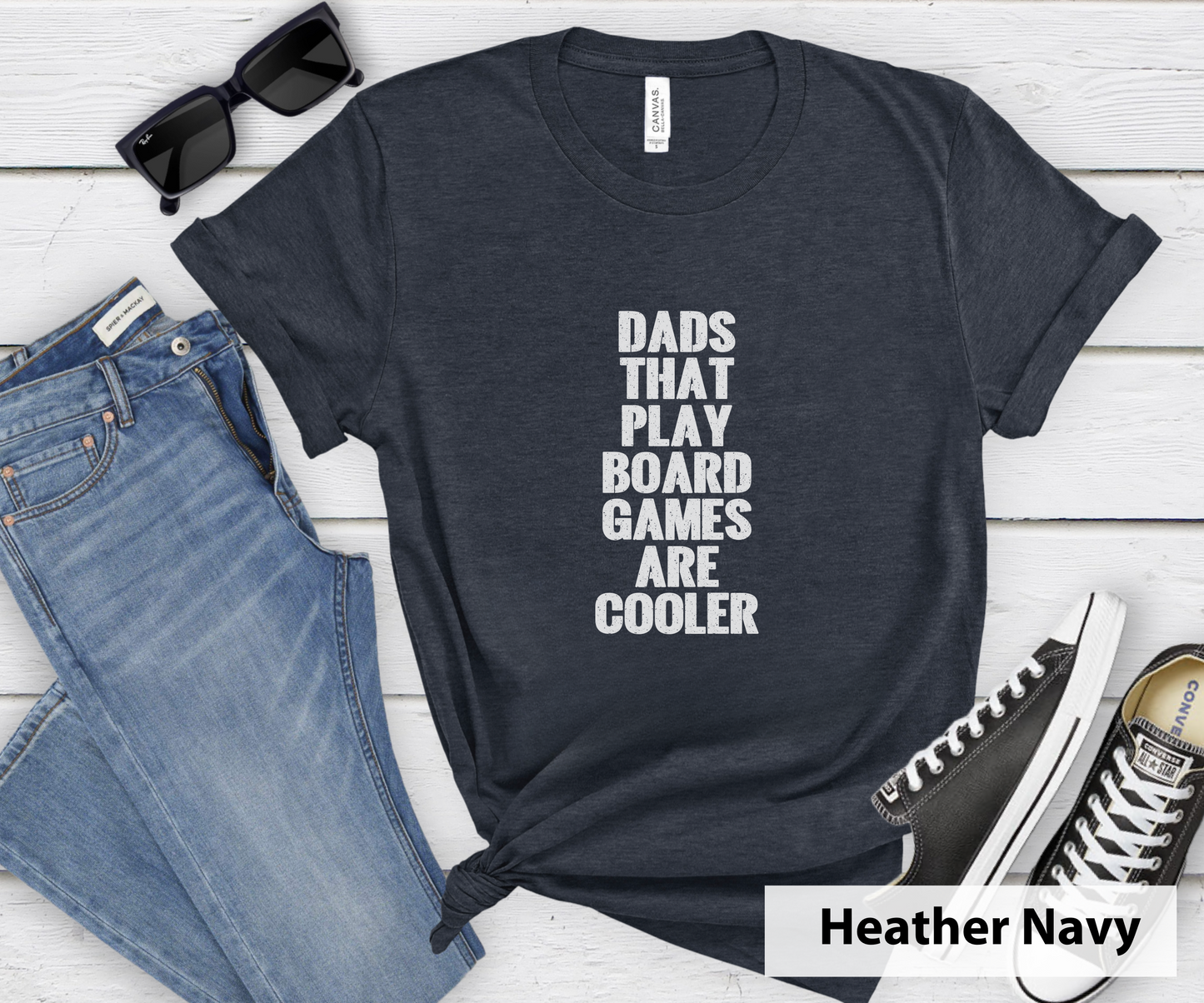 Dads That Play Board Games Are Cooler_ Adult Unisex T-Shirt