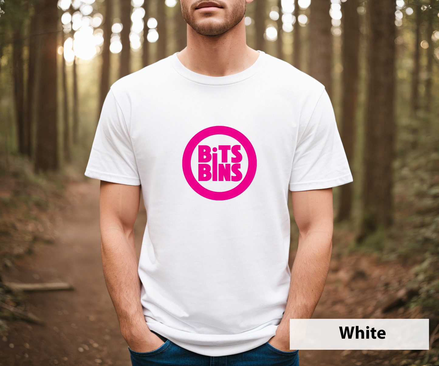 BitsBins Logo Magenta_ Adult Unisex T-Shirt