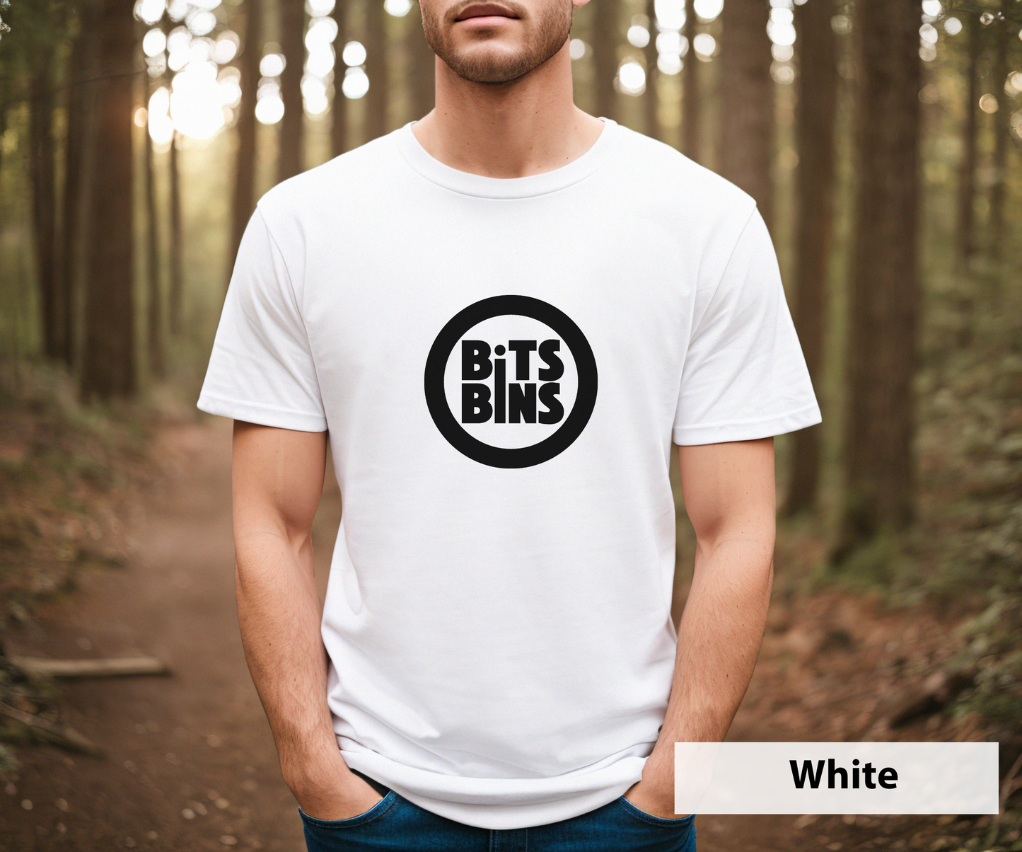 BitsBins Logo Black _ Adult Unisex T-Shirt