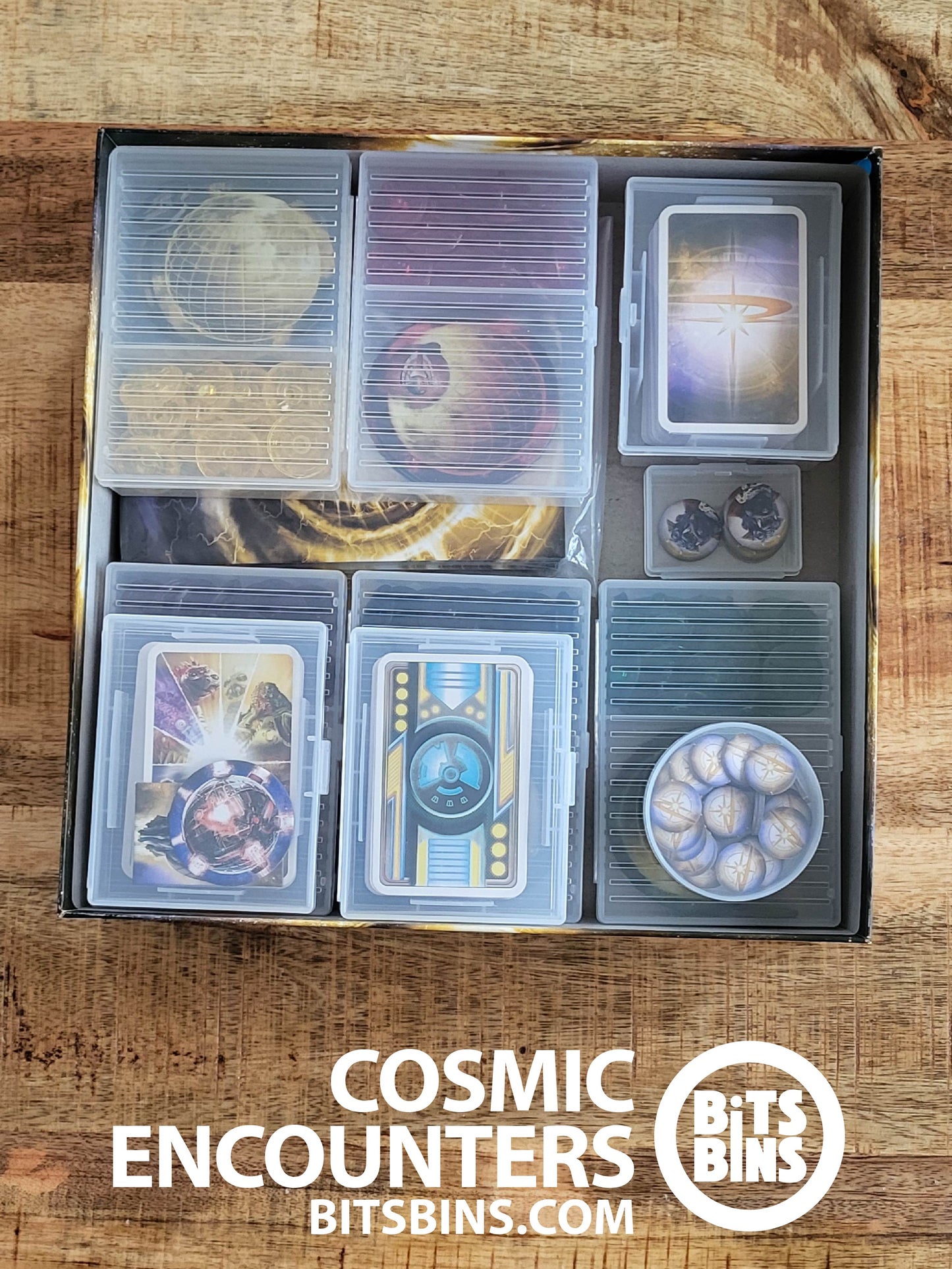 RECOMMENDED Bits Bins Cosmic Encounters - 1 Pod, 1 Mini, 2 Card Boxes, 1 100+ Card Box, 5 Tarot