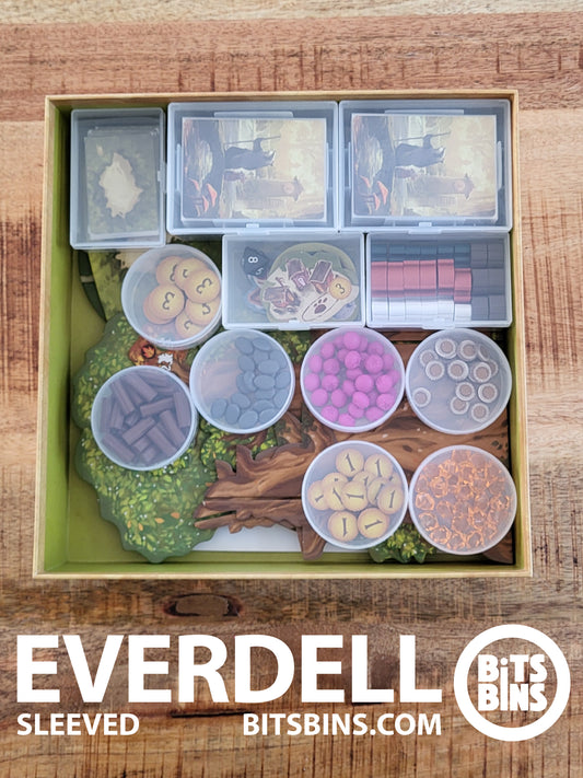 RECOMMENDED Bitsbins Everdell (sleeved) - 7 Pods, 3 XLs, 2 100+ Card Boxes