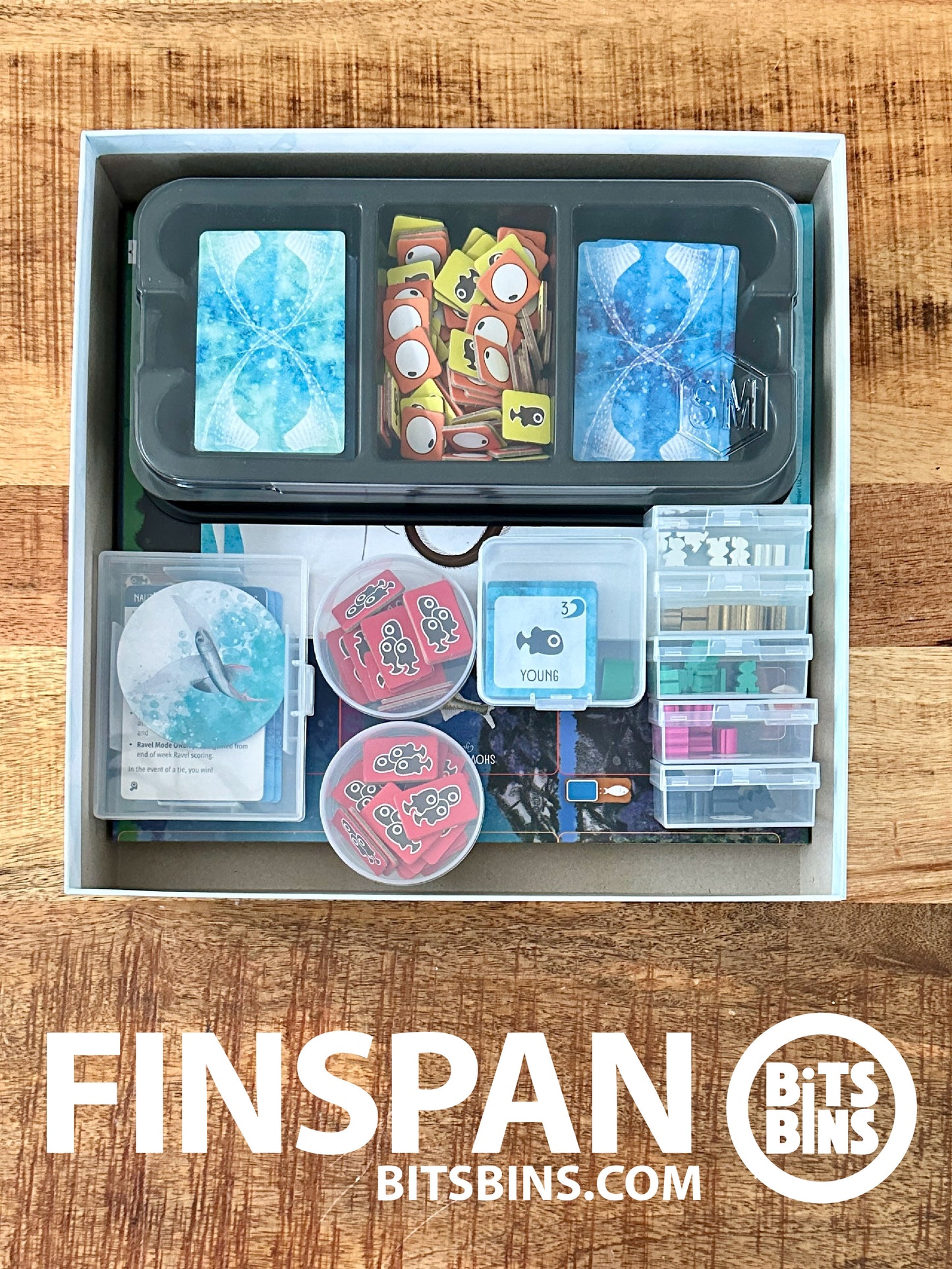 RECOMMENDED Finspan - 2 Pods, 5 Minis, 1 Card Box, 1 Stack