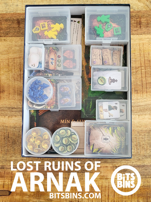 RECOMMENDED Lost Ruins of Arnak - 5 Pods, 3 Minis, 2 Originals, 1 XL, 2 Tiles, 4 Card Boxes, 1 100+ Card Box