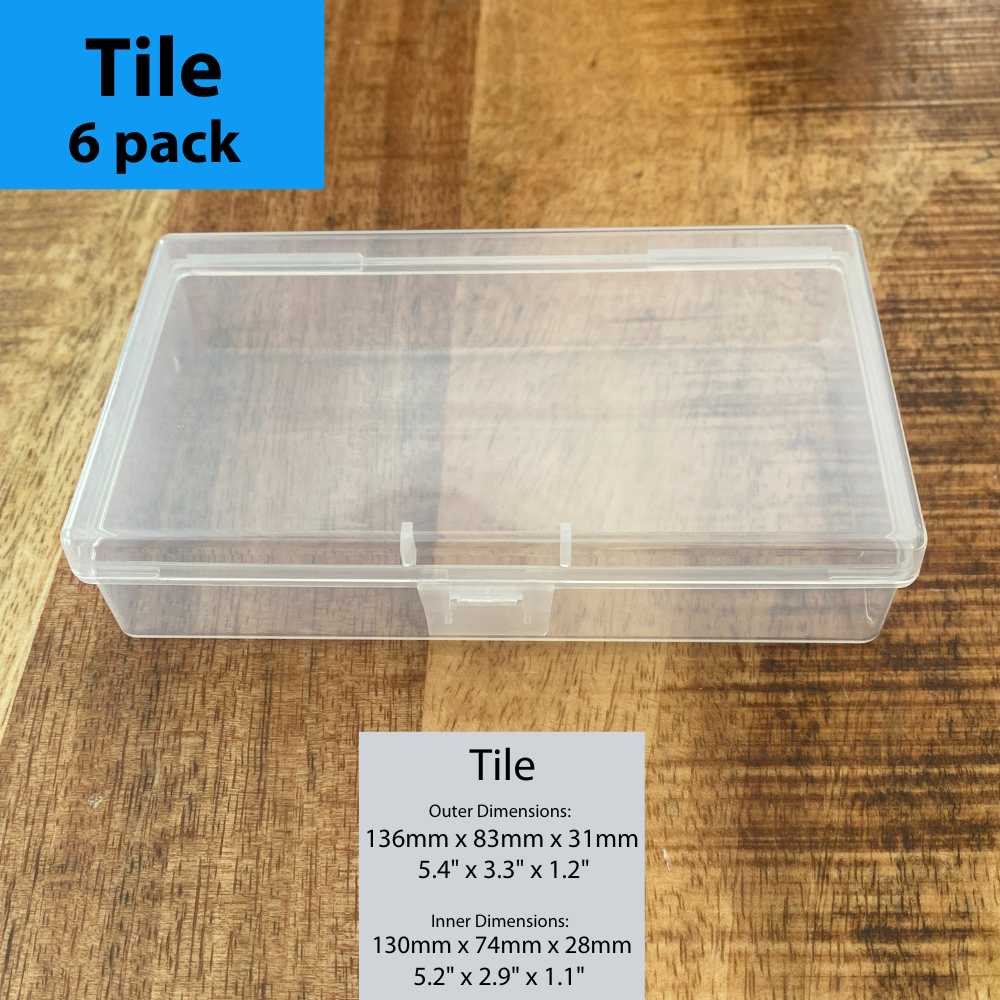 6 Pack BitsBins Tile | Measures 5.4" x 3.3" x 1.2"