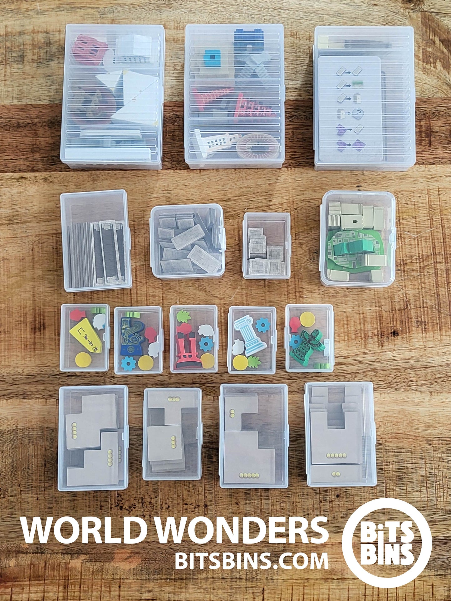 RECOMMENDED Bits Bins World Wonders - 6 Minis, 1 Original, 4 XLs, 3 Tarot, 1 Case, 3 Tile, 1 Stack