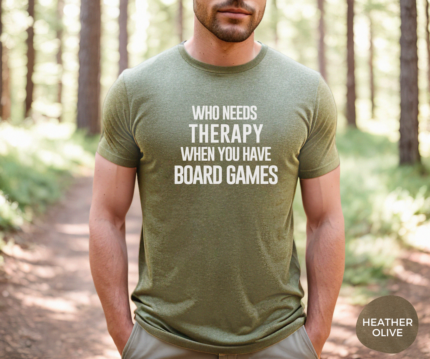 Who Needs Therapy When You Have Board Games _ Adult Unisex T-Shirt