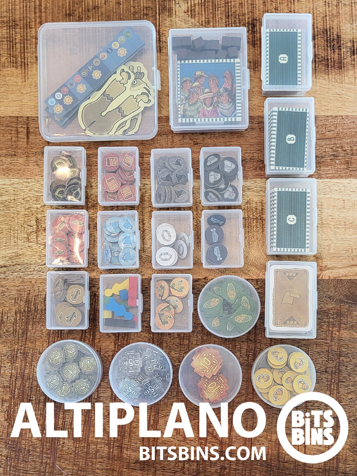 RECOMMENDED ALTIPLANO BitsBins - 5 Pods, 11 Mini, 4 Original, 1 Card Box, 1 Flat