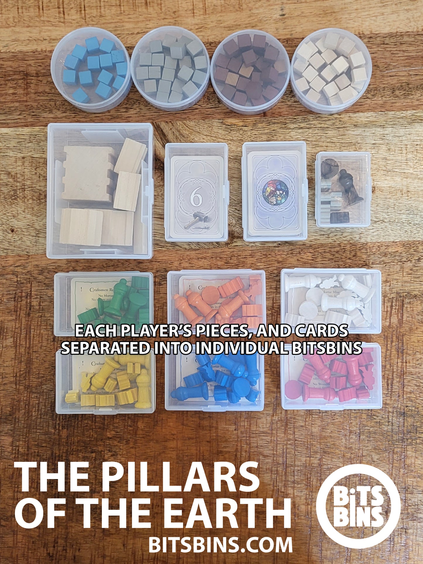 RECOMMENDED Bitsbins The Pillars of the earth - 4 Pods, 1 mini, 8 originals,1 100+ card box